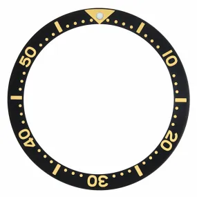 BEZEL INSERT FOR SEIKO WATCH 6309-7040-7049 SUWA TURTLE 6309A AUTAMATIC BLACK GF
