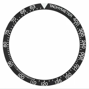 BEZEL INSERT FOR VINTAGE  TAG HEUER WATCH 11063T, 1563T