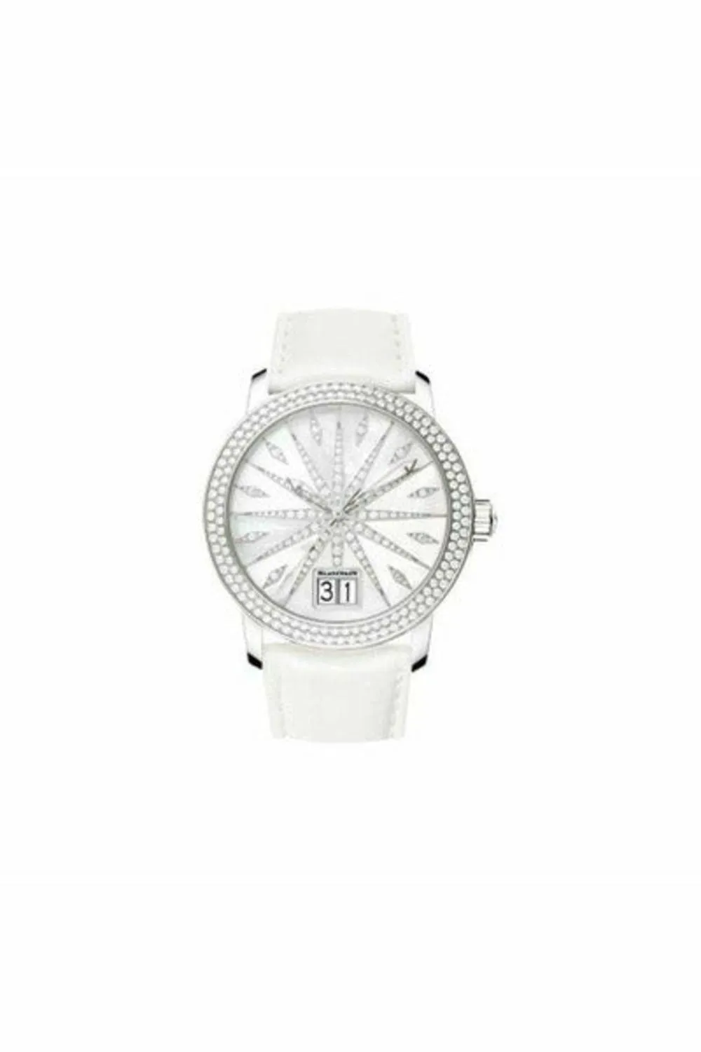 blancpain grande large date 40mm 18kt white gold ladies watch