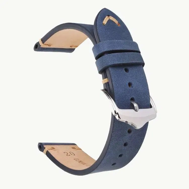 Blue Leather Strap