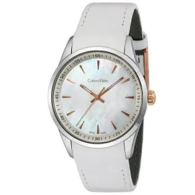BOLD WHITE MOTHER OF PEARL DIAL WATCH