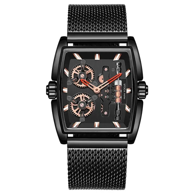 Brand Watches Mens steel Big Face skeleton Sports Army Designer Wrist Watches Montres de Marque de Luxe  wach men whatch