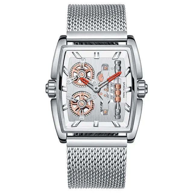 Brand Watches Mens steel Big Face skeleton Sports Army Designer Wrist Watches Montres de Marque de Luxe  wach men whatch