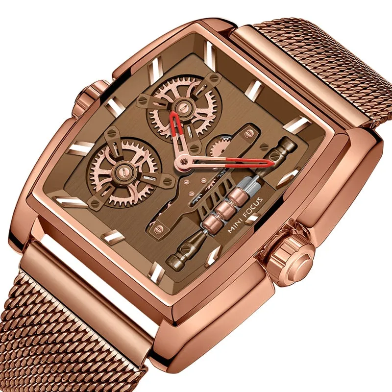 Brand Watches Mens steel Big Face skeleton Sports Army Designer Wrist Watches Montres de Marque de Luxe  wach men whatch