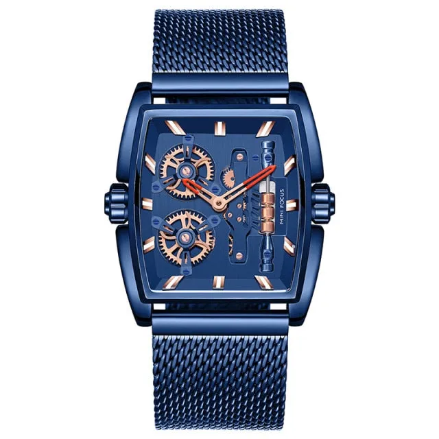 Brand Watches Mens steel Big Face skeleton Sports Army Designer Wrist Watches Montres de Marque de Luxe  wach men whatch