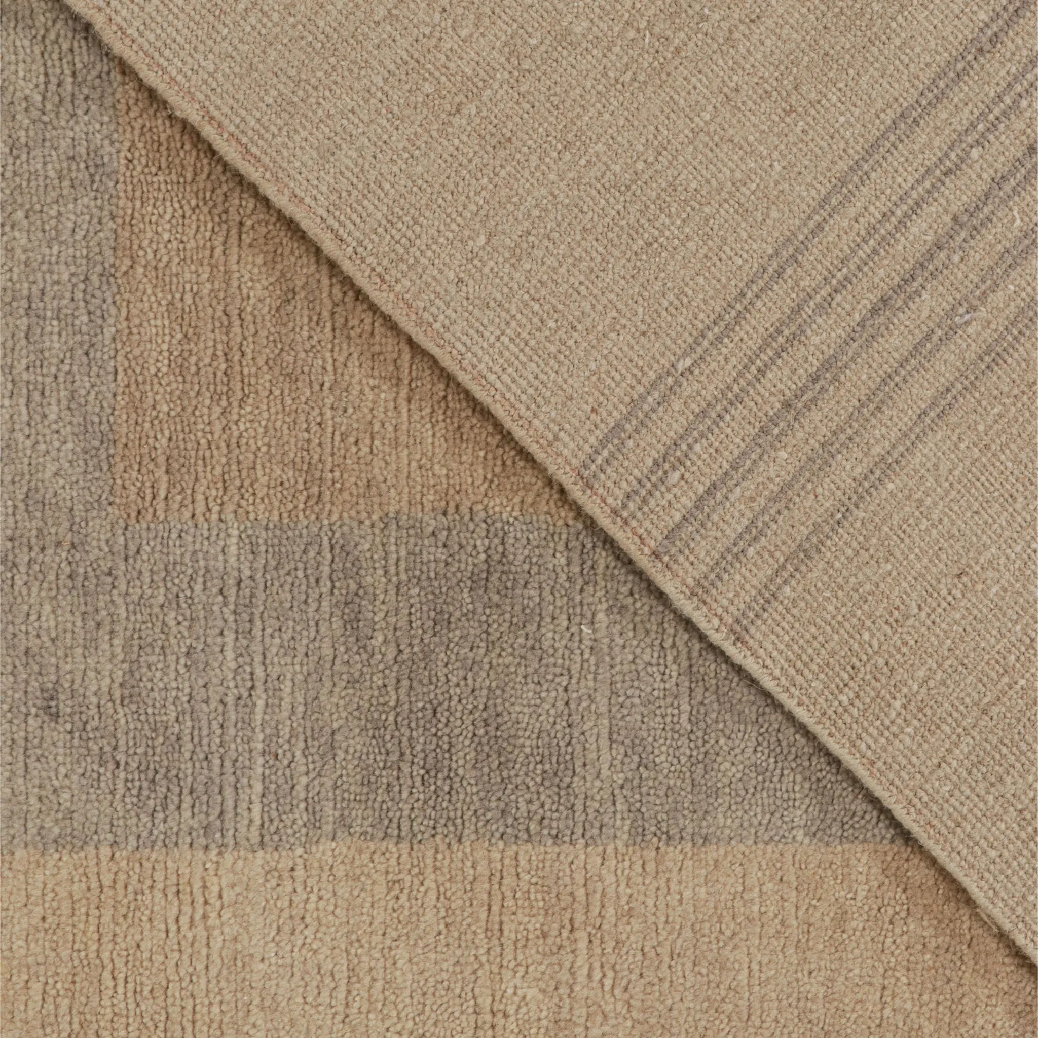 Brown Modern Wool Rug - 9' x 11'8"