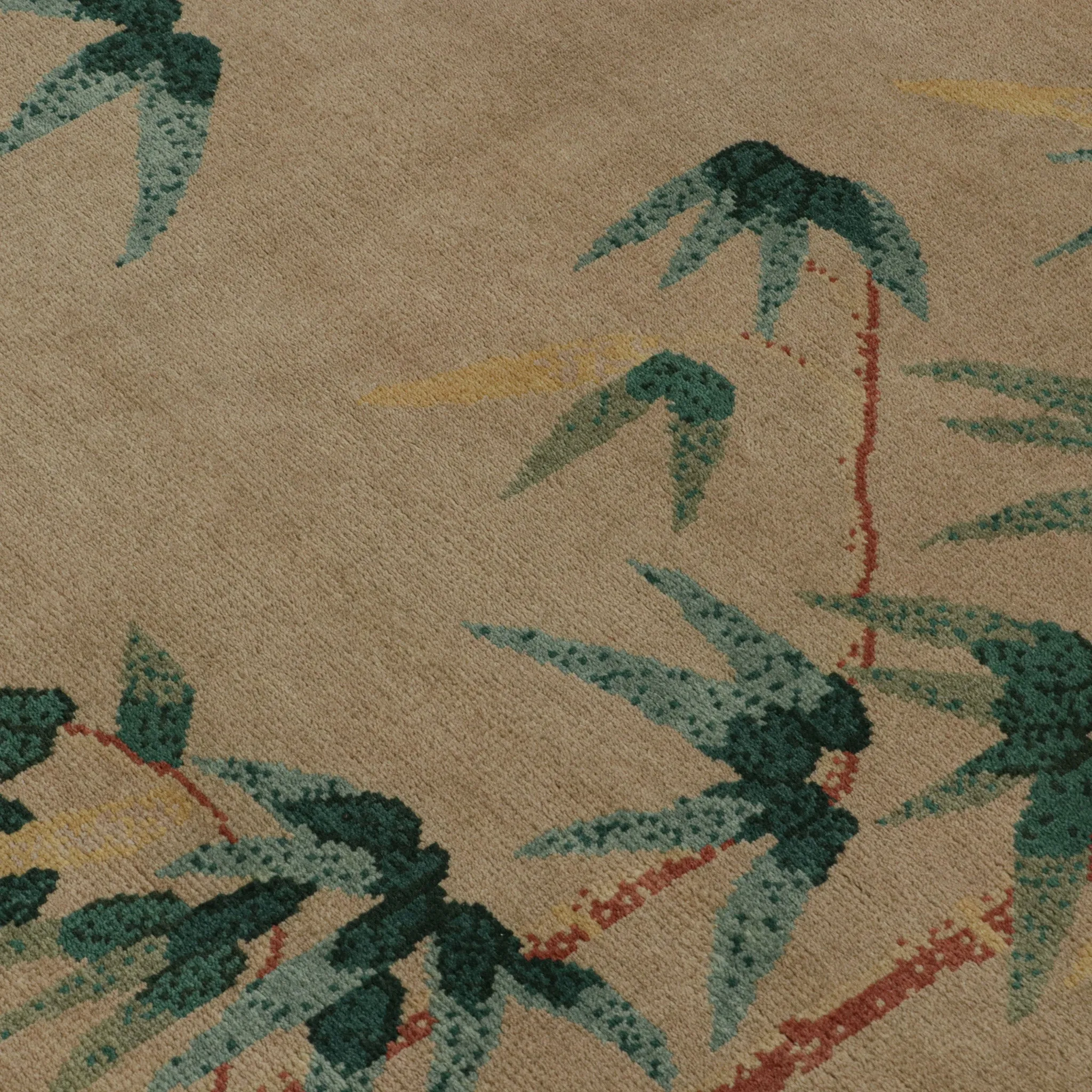 Brown Traditional Wool Rug - 6'1" x 9'1"