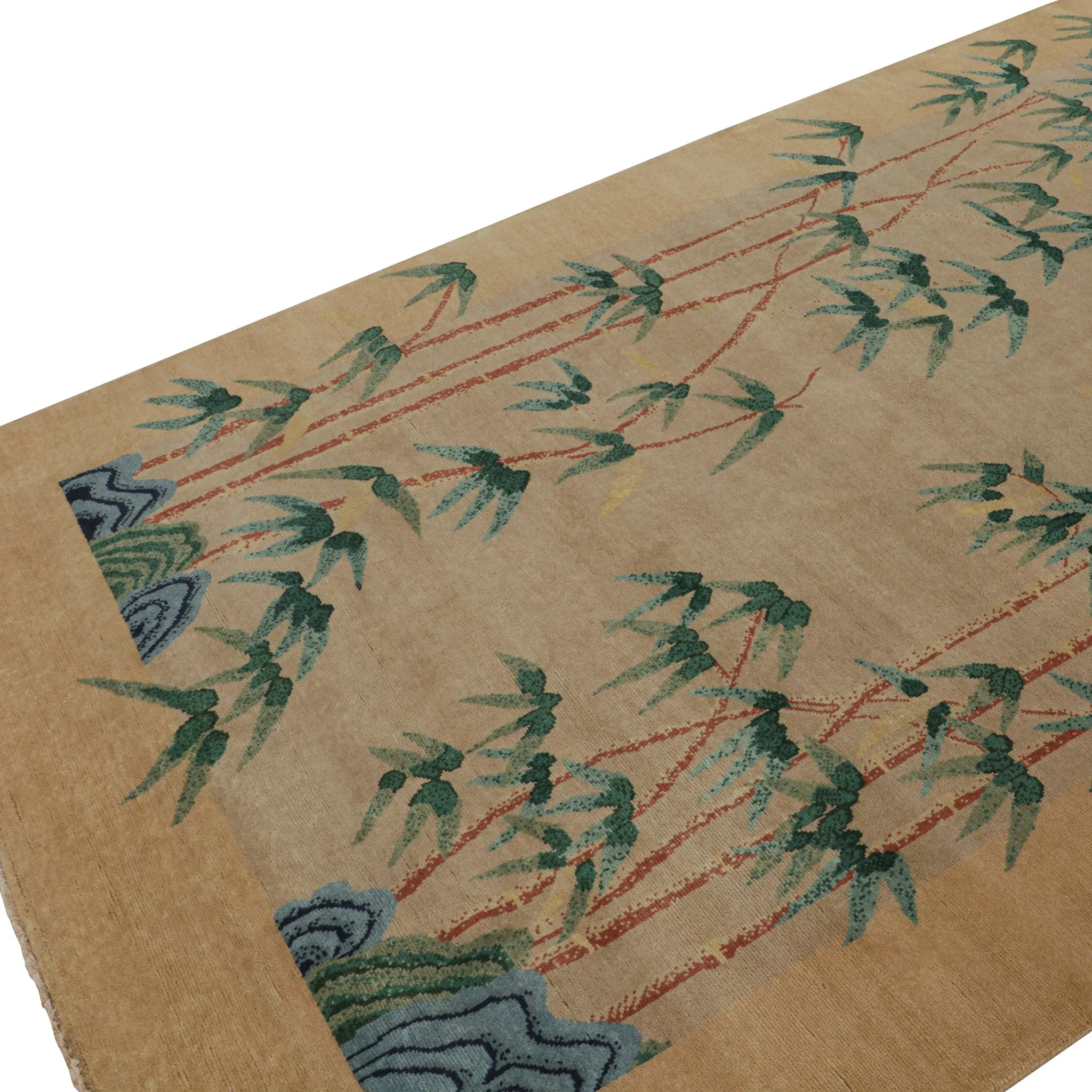 Brown Traditional Wool Rug - 6'1" x 9'1"