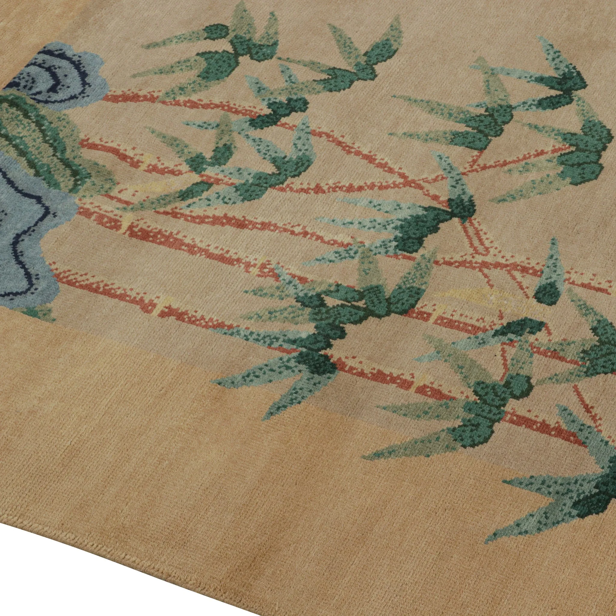 Brown Traditional Wool Rug - 6'1" x 9'1"