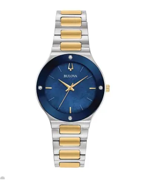 Bulova-Millenia Blue dial Dia Bzl  TT Bracelet 98R273
