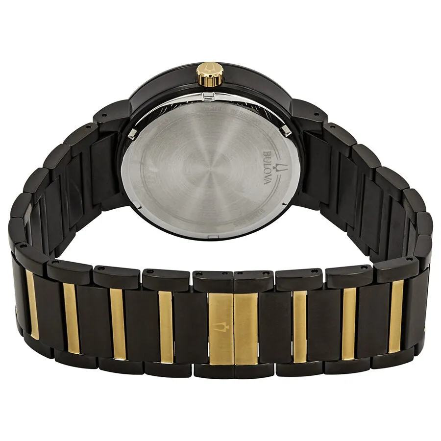 Bulova Modern Black Dial Two-tone Men's Watch 98C124