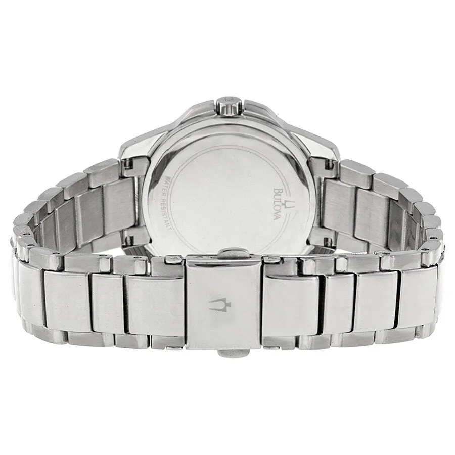 Bulova Mother of Pearl Diamond Dial Stainless Steel Ladies Watch 96P144
