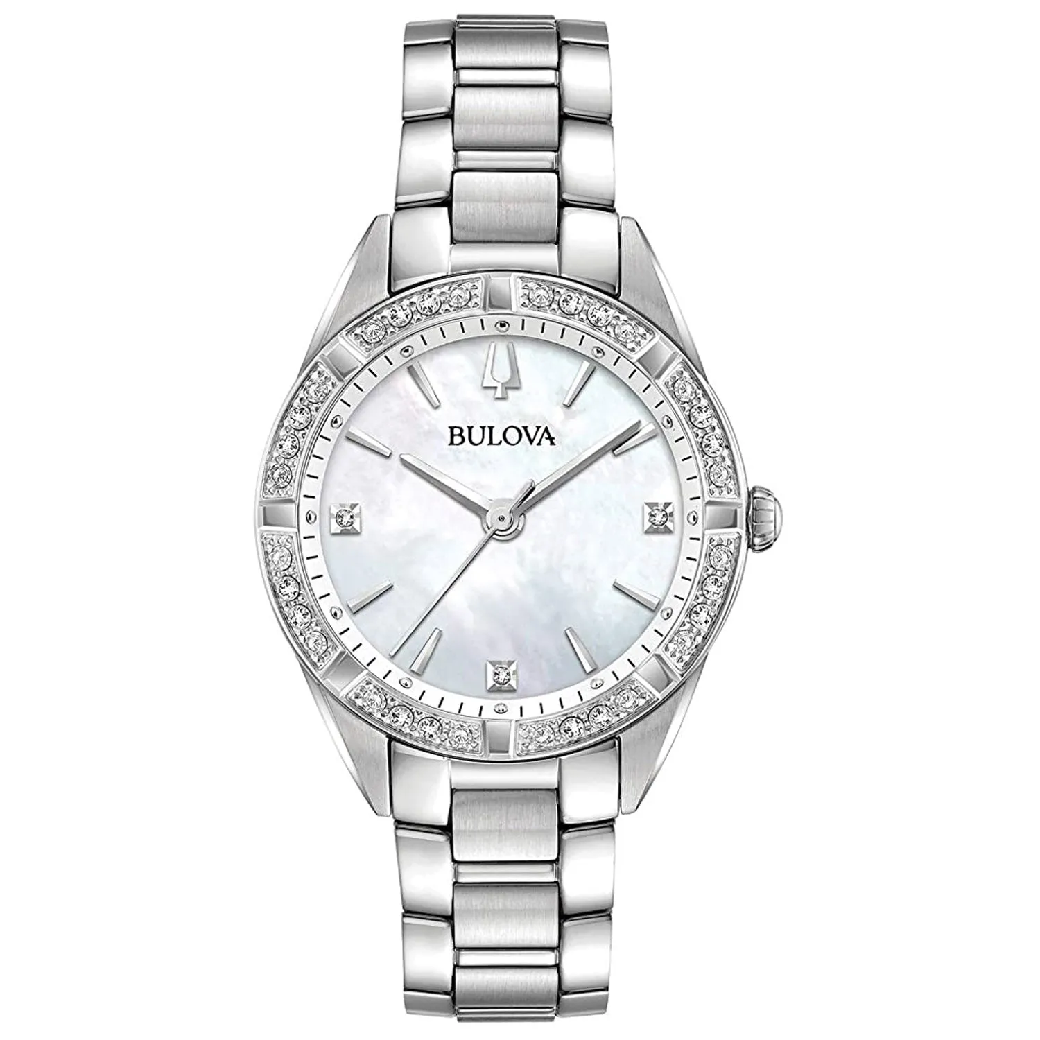 Bulova Women's Diamond Mother of pearl Dial Watch - 96R228