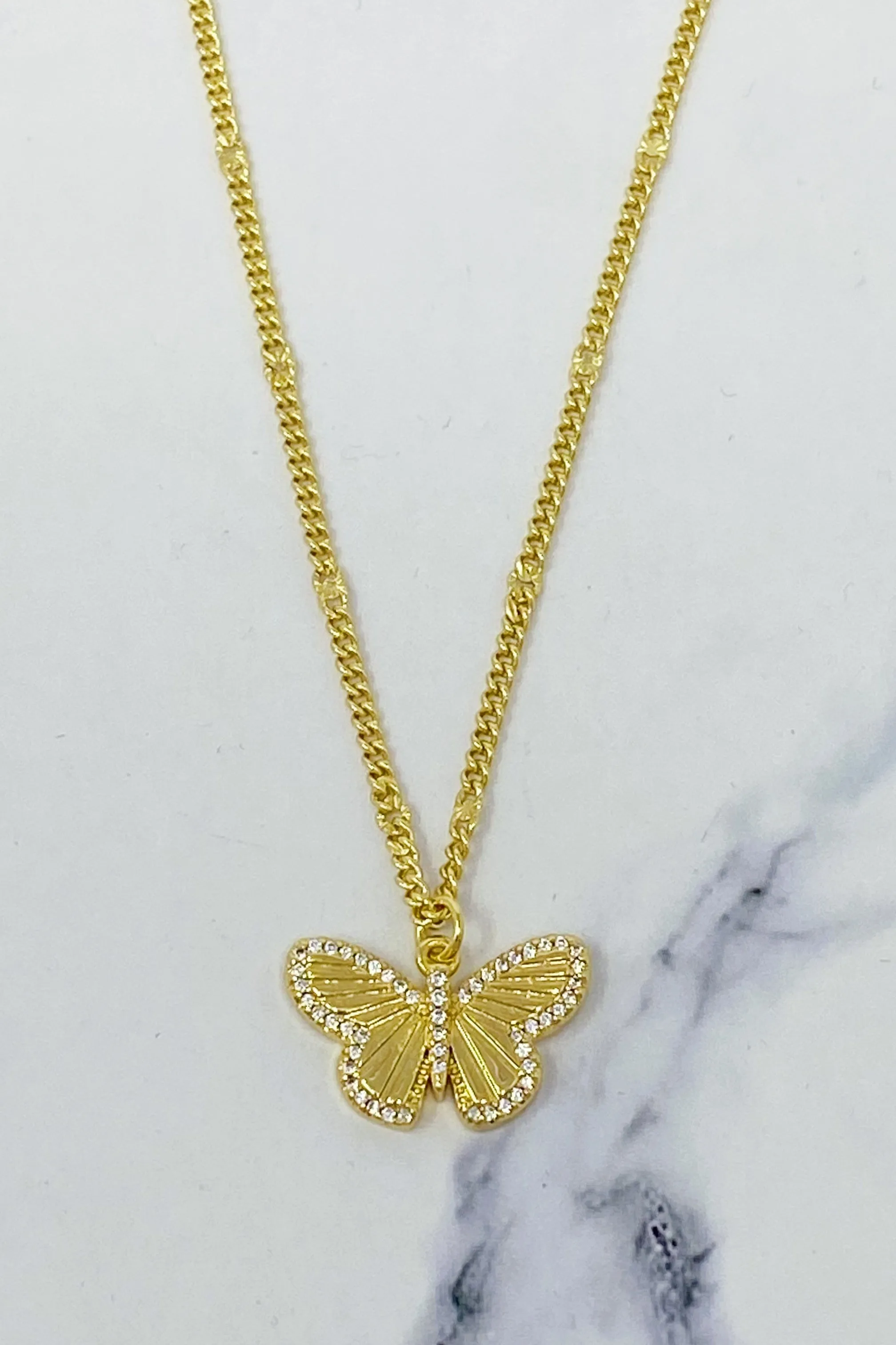 Butterfly In Flight Necklace by Ellisonyoung.com