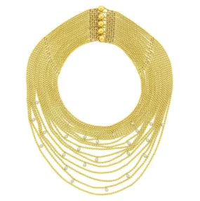 Cartier 18K Gold Diamond Eighteen Strand 'Draperie' Necklace ASC5606