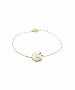 Cartier Amulette de Cartier 18ct yellow-gold and white mother-of-pearl bracelet ALC1707