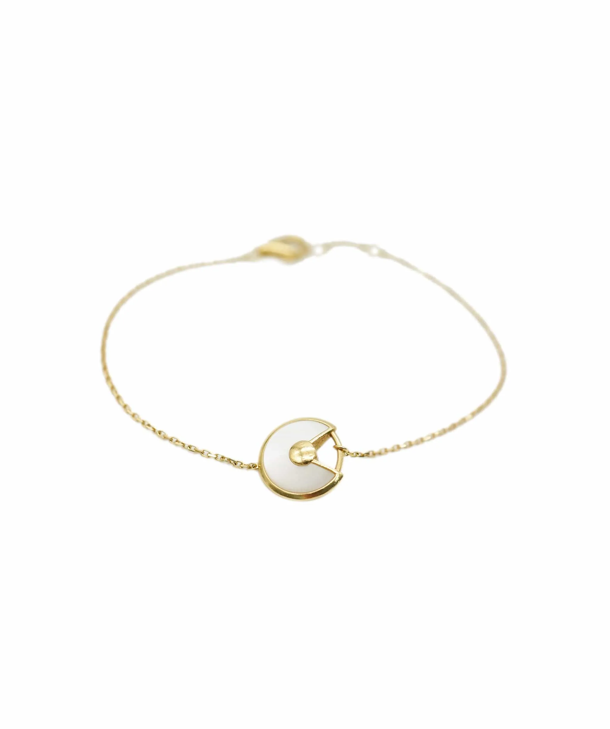 Cartier Amulette de Cartier 18ct yellow-gold and white mother-of-pearl bracelet ALC1707