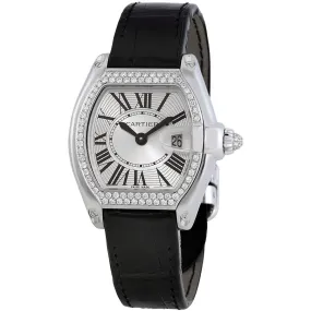 Cartier Roadster 18kt White Gold Diamond Ladies Watch WE500260