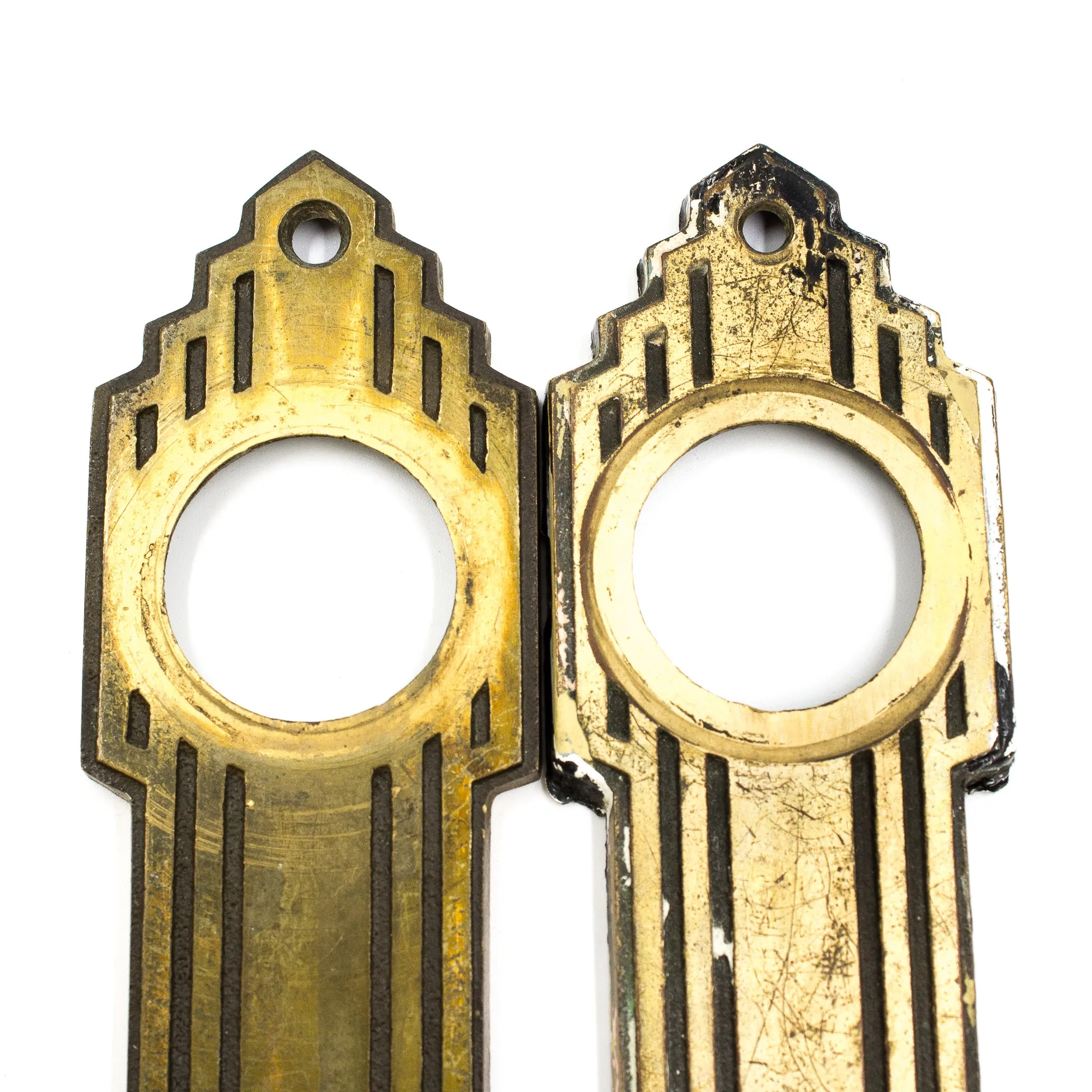 Cast Bronze Art Deco Entry Escutcheon