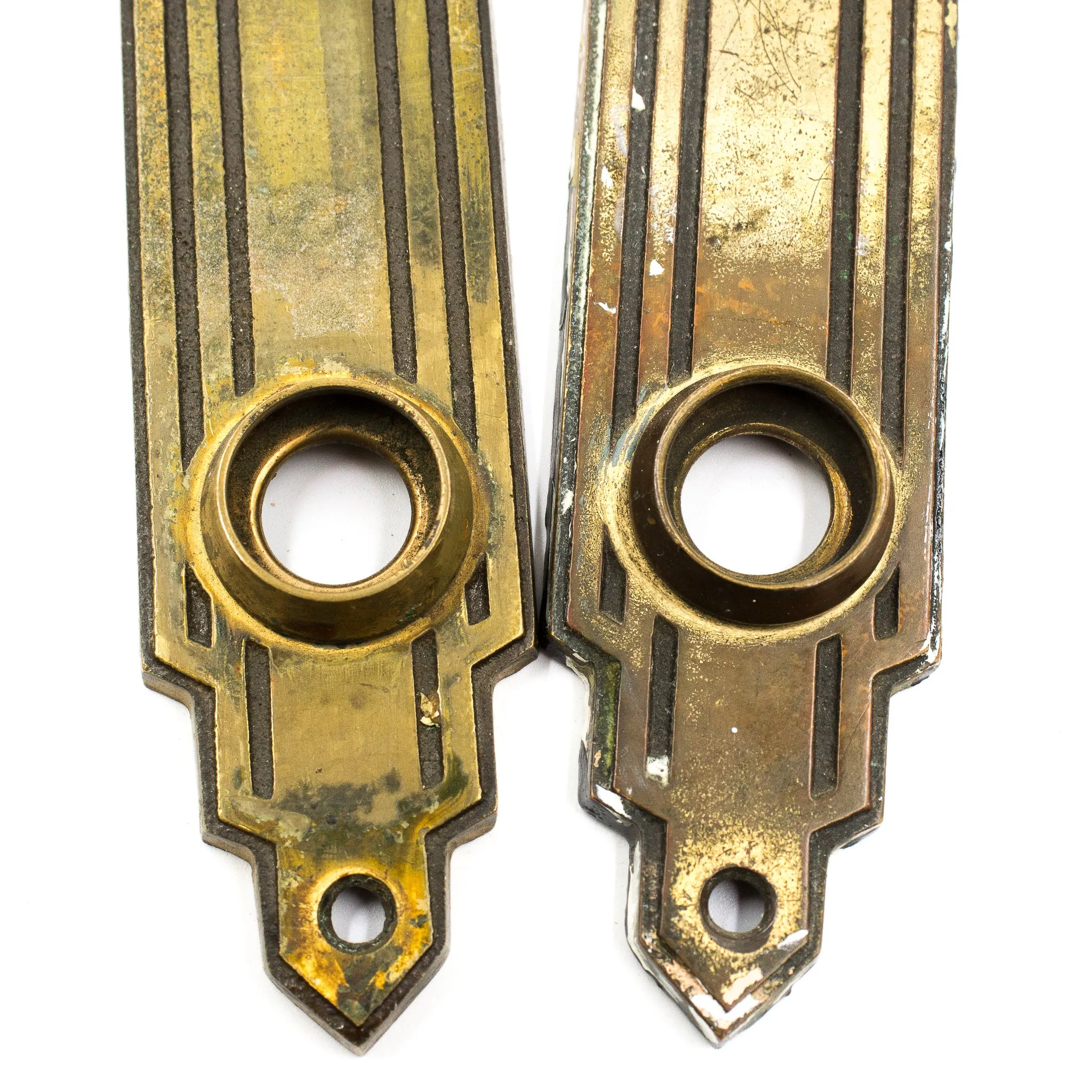 Cast Bronze Art Deco Entry Escutcheon