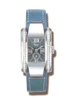 Chopard La Strada Diamond Steel Blue Ladies Watch 41/8412
