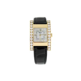 Chopard Your Hour White Dial Black Leather Ladies Watch 136845
