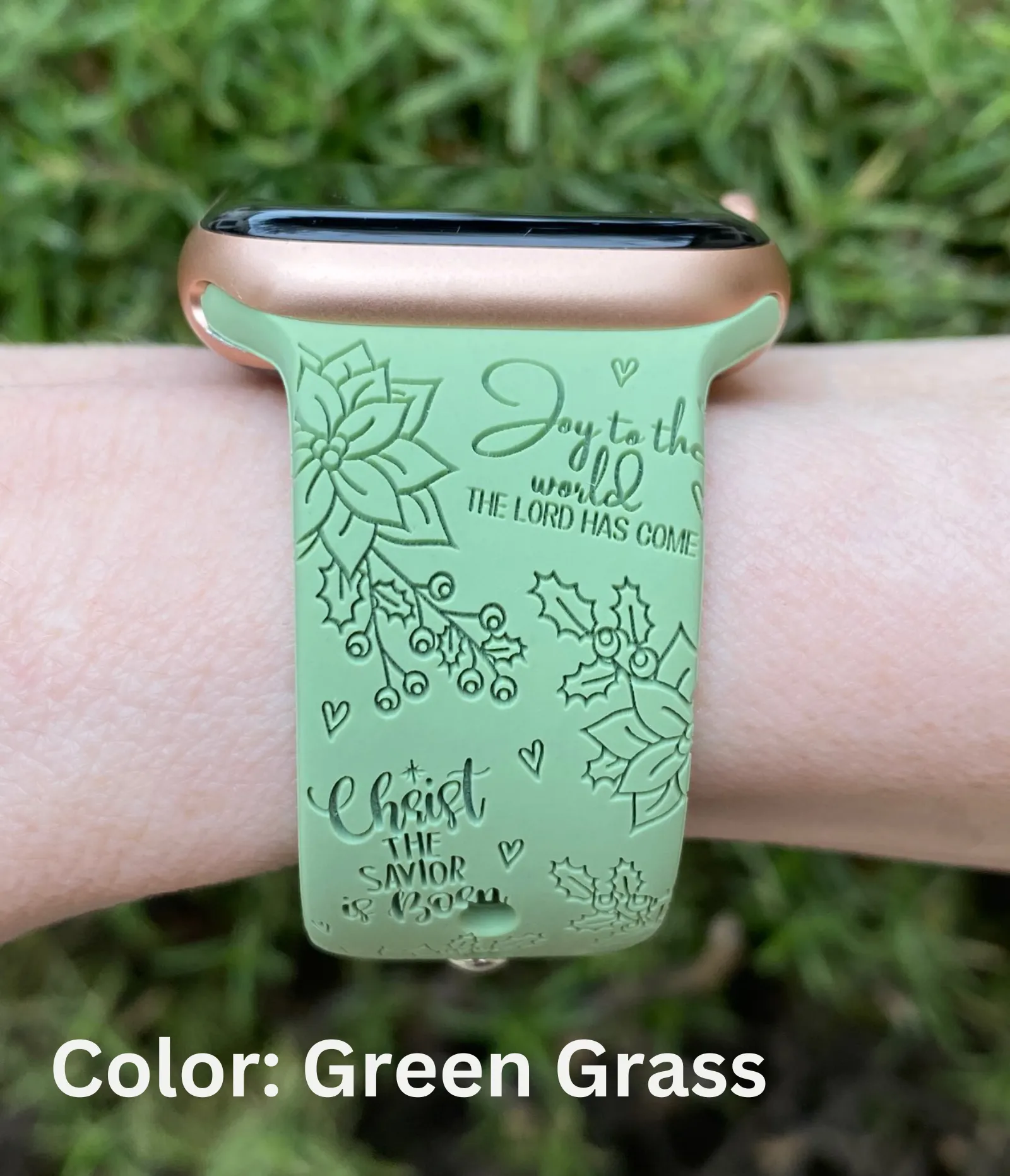 Christmas Floral Faith Watch Band For Apple Watch