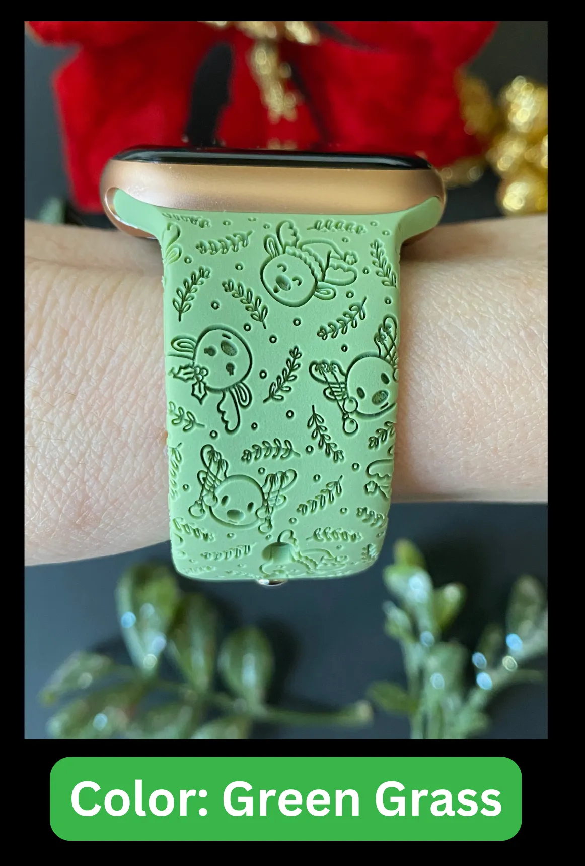 Christmas Moose Watch Band For Apple Watch