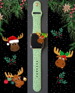 Christmas Moose Watch Band For Apple Watch