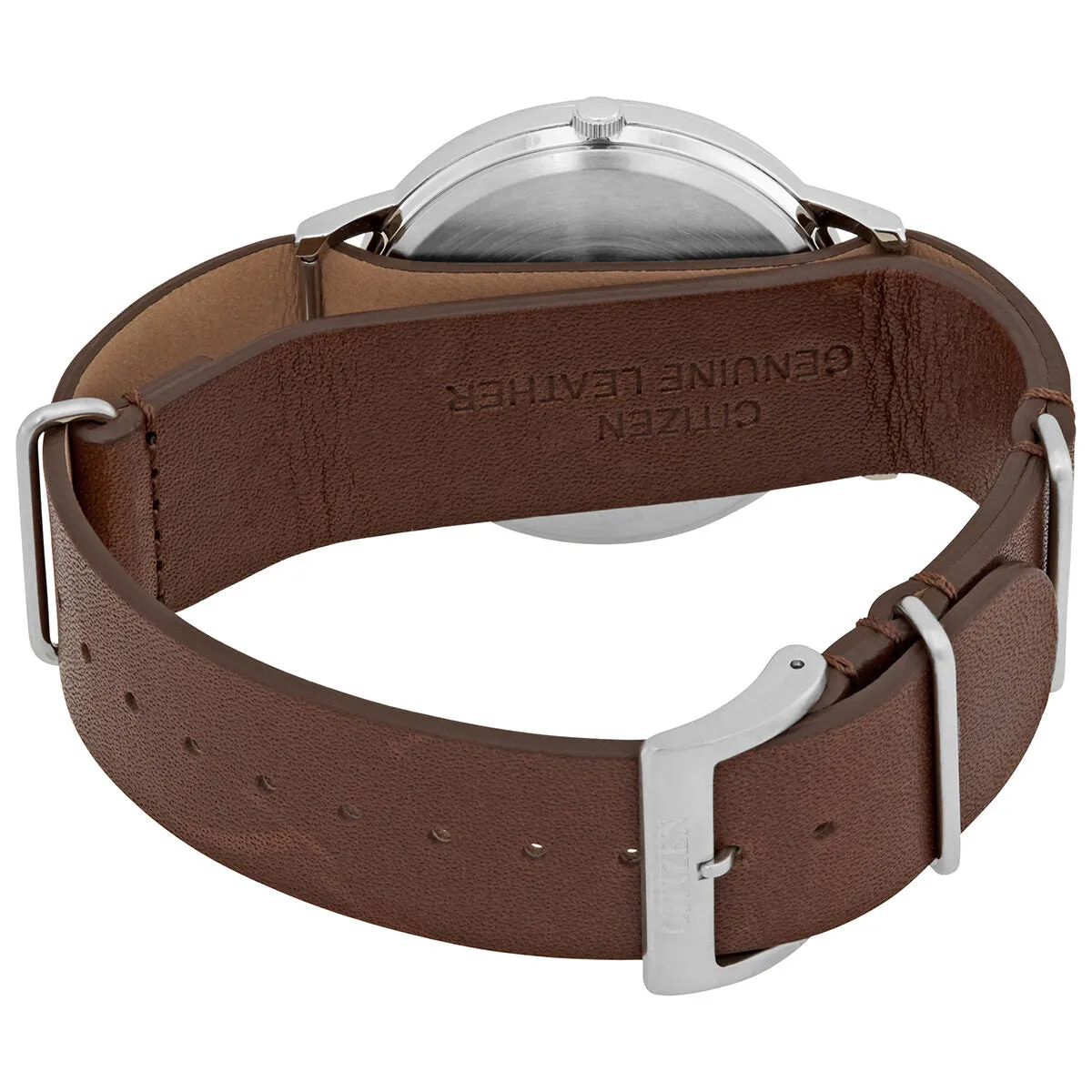Citizen White Dial Brown Leather Men's Watch BJ6501-28A