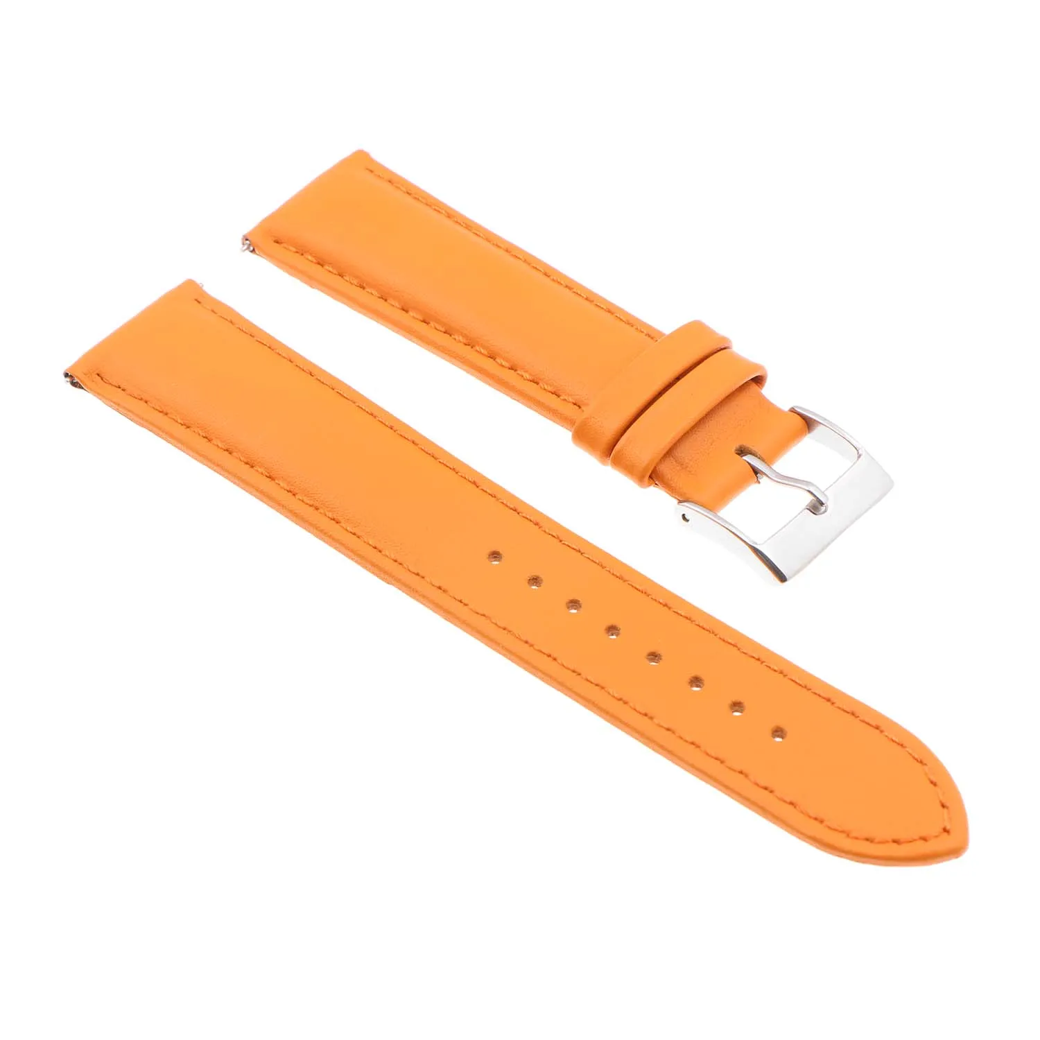 Classic Stitched Leather Strap - Extra Long For MoonSwatch