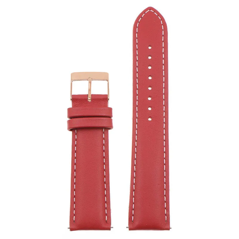 Classic Stitched Leather Strap - Extra Long For MoonSwatch