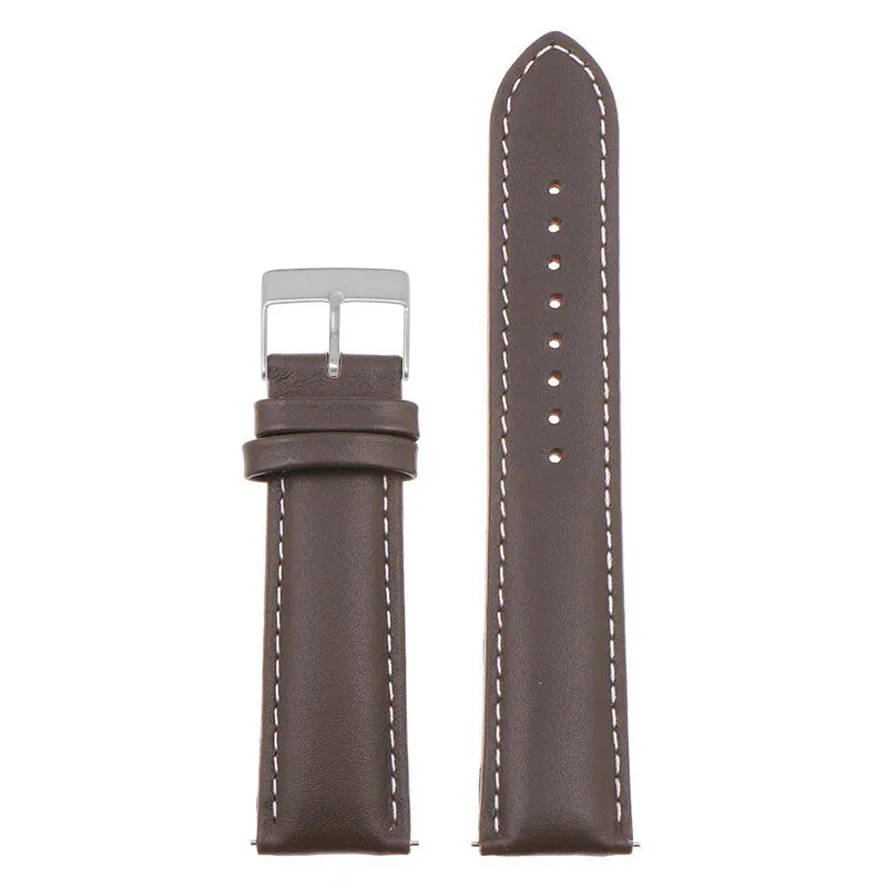 Classic Stitched Leather Strap - Extra Long For MoonSwatch