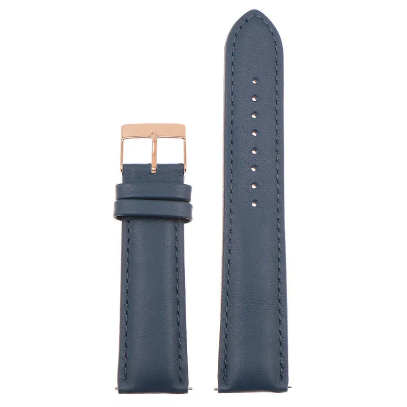 Classic Stitched Leather Strap - Extra Long For MoonSwatch