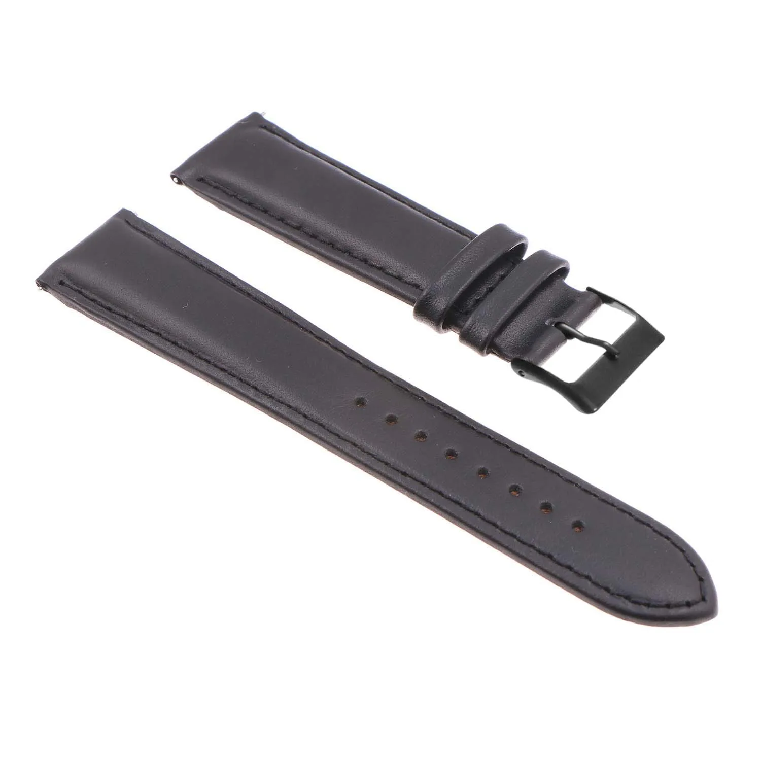 Classic Stitched Leather Strap - Extra Long For MoonSwatch