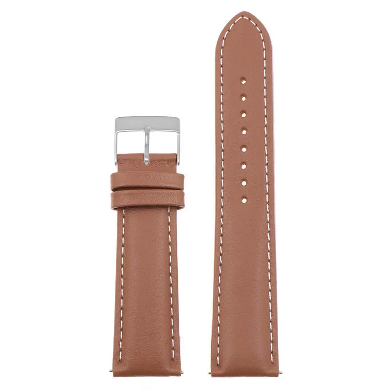 Classic Stitched Leather Strap - Extra Long For MoonSwatch