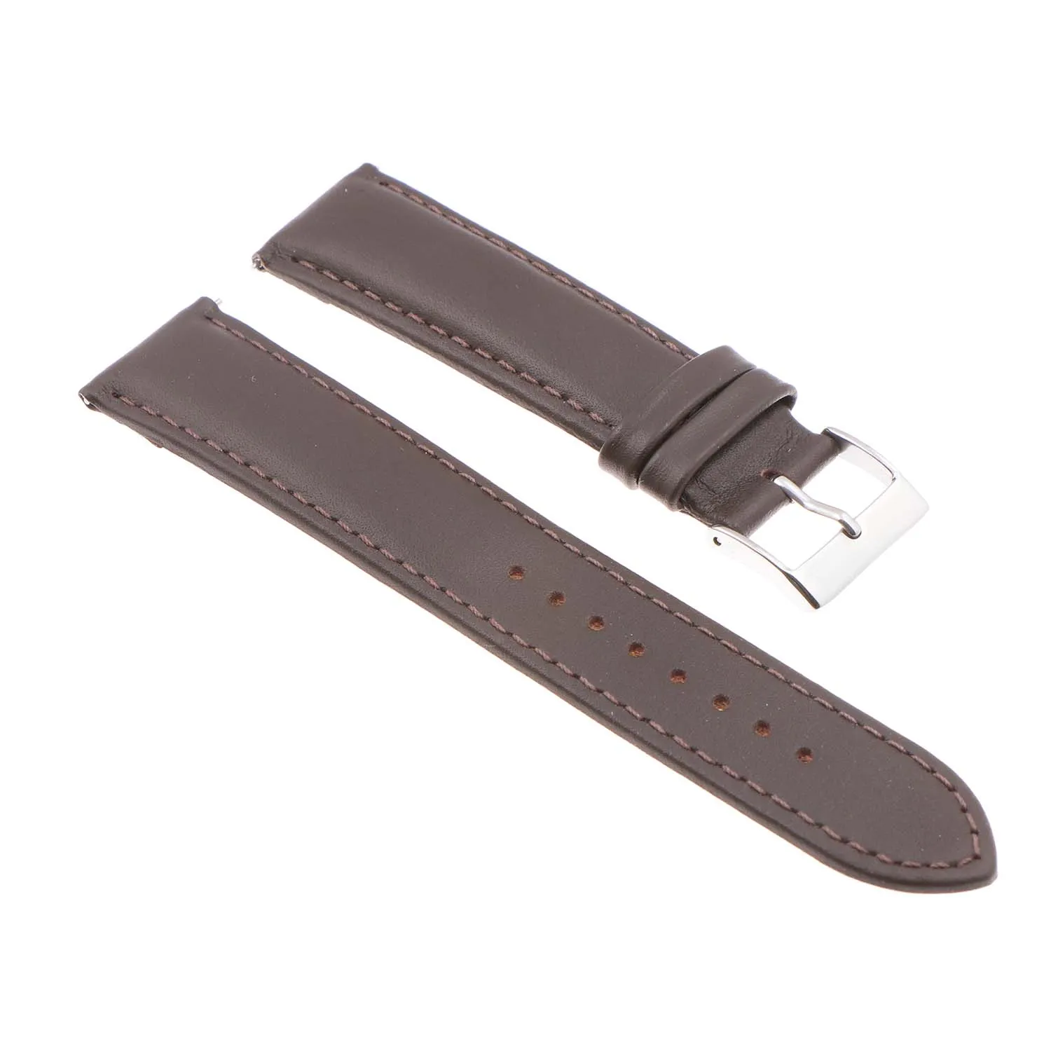 Classic Stitched Leather Strap - Extra Long For MoonSwatch