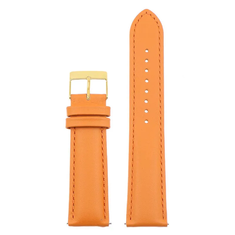 Classic Stitched Leather Strap - Extra Long For MoonSwatch