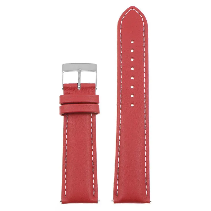 Classic Stitched Leather Strap - Extra Long For MoonSwatch