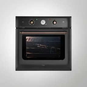CLOV 6 BLN 60 cm Built In ELECTRIC OVEN With True Convection Black Retro Finish 60 L