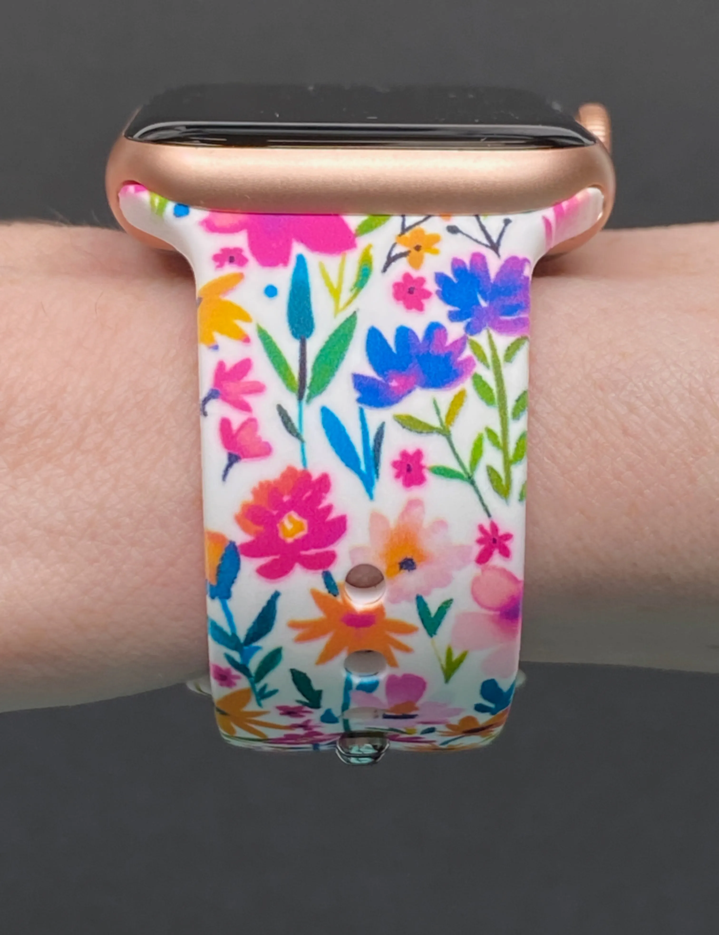 Colorful Spring Flowers Watch Band For Apple Watch