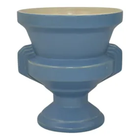 Coors Colorado 1940s Vintage Art Deco Pottery Blue Ceramic Vase
