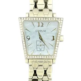 Corum Trapeze Blue MOP Dial Diamond Bezel