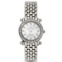 Croton Womens Stainless Steel Silvertone Mother Of Pearl Watch