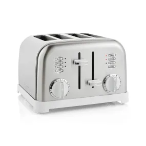 Cuisinart ® Classic White and Brushed Stainless Steel 4-Slice Steel Toaster