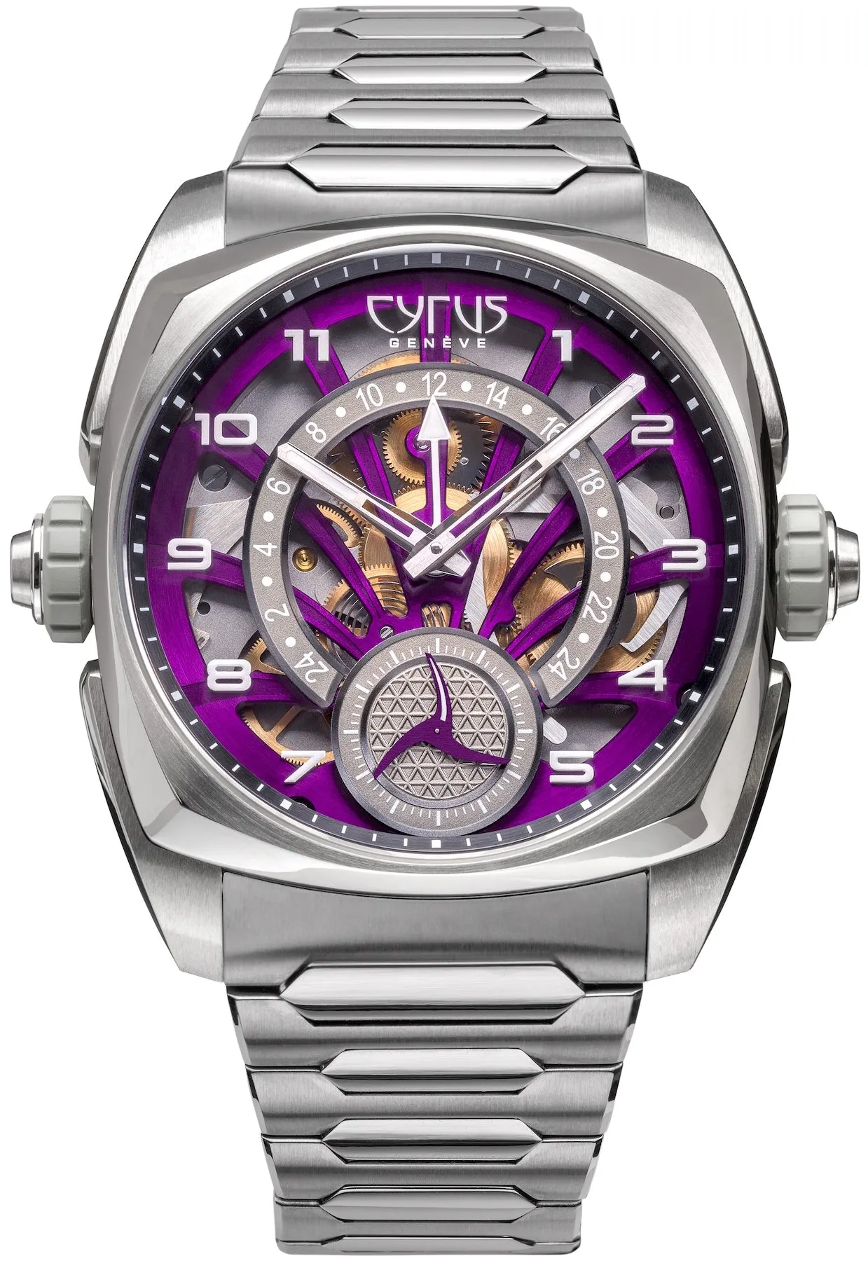Cyrus Klepcys GMT Titanium Royal Purple Bracelet