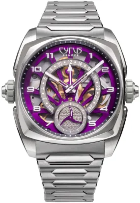 Cyrus Klepcys GMT Titanium Royal Purple Bracelet