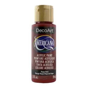 Deco Art Americana Acrylic Paint 2oz - Napa Red - Opaque