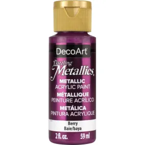 Deco Art - Dazzling Metallics Acrylic Paint 2oz - Berry