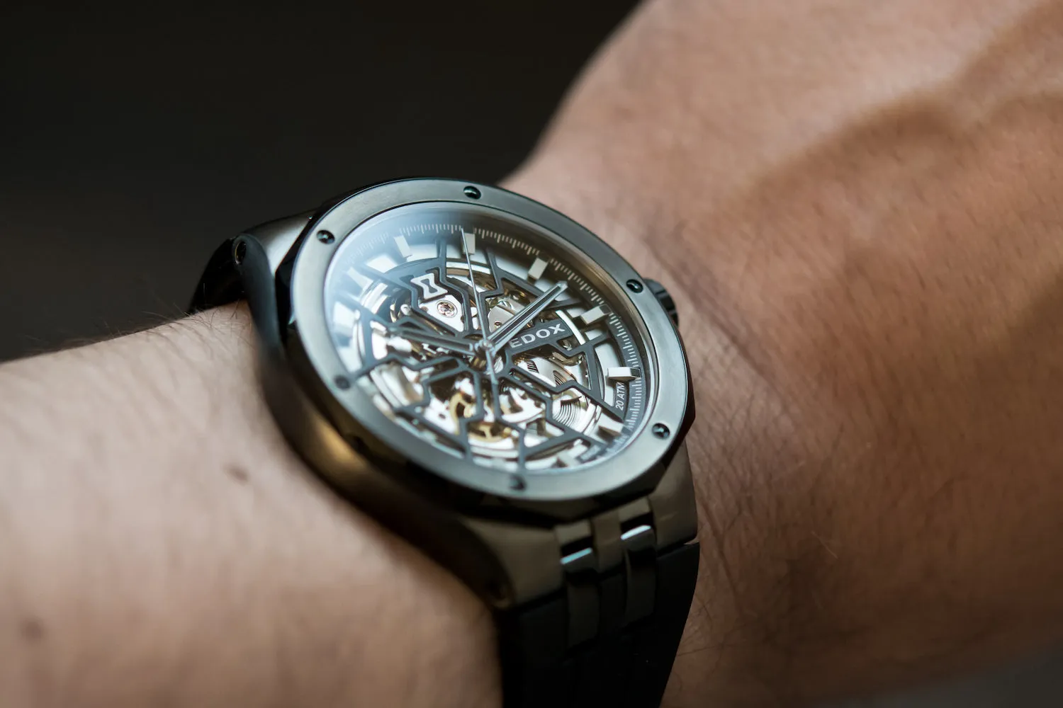 Edox Delfin Mecano 3 Hands Skeleton